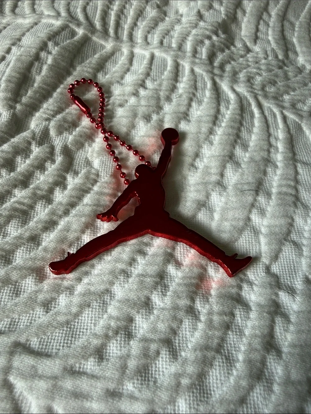 Jordan Red Metal Keychain - Nike